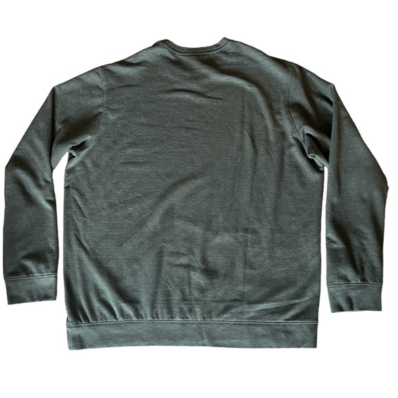 Eddie Bauer forest green long sleeve crewneck sweater tall XL - Picture 2 of 6